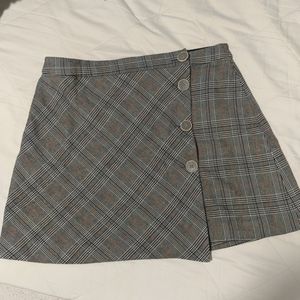 Zara Plaid Mini Skirt